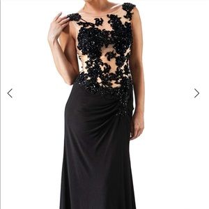 Mesh beaded top mermaid Dress